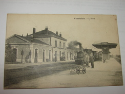 C.P.A.- Courtalain (28) - La Gare -1916 - SPL (G44) - Courtalain