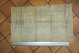 Plan De Wagon  SNCF Avant  1941 - Machines