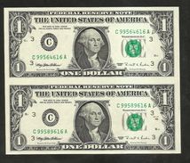 Uncut Banknotes - United States Of America - U.S.A. - 1 DOLLARS - (1995) - Bilglietti Della Riserva Federale (1928-...)