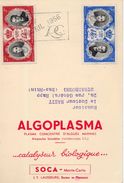 Monaco. Carte Postale Grand Format. 1956. Algoplasma. - Covers & Documents