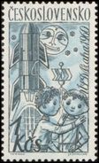 Czechoslovakia / Stamps (1961) 1192: Czech. Puppets (Central Puppet Theater, Prague 1960); Painter: Vojtech Cinybulk - Puppets