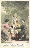 Themes Div -ref T857-  Saint Nicolas - Vive St Nicolas  - Couples - Couple - Carte Bon Etat  - - Nikolaus