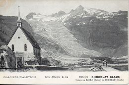 Suisse. Glacier D'aletsch. Chocolat Klaus - VS Valais