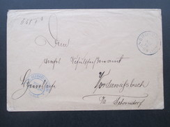 AD Württemberg 1910 Dienstpost / Militärpost K.W. Bezirkskommando Gmünd Briefstempel. Gmünd (Schwäbisch) - Cartas & Documentos