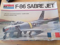 Kit314 Maquette Plastique à Monter - échelle 1/48e - MONOGRAM F-86 SABRE JET , Complète , Avec Décals Et Notice , Non Co - Avions