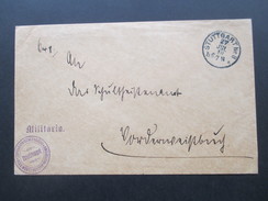 AD Württemberg 1910 Dienstpost / Militärpost Militaria. Topographisches Bureau Des K. Württ. Ministeriums.Stuttgart Nr.8 - Storia Postale