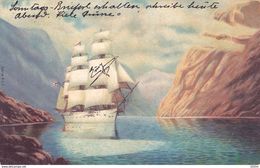 Sailing Ship, Bateau ,serie 207 , 1905 - Velieri