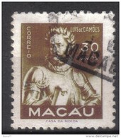 W714 - MACAO 1951,  30 A. N. 351 Usato - Gebraucht