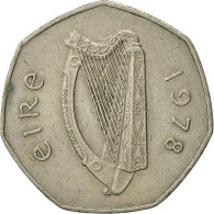 Monnaie, IRELAND REPUBLIC, 50 Pence, 1978, TTB, Copper-nickel, KM:24 - Irlande