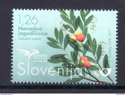 1021 Slovenia 2017 Mi.No. 1254 ** MNH Tree Euromed France Malta Monaco Portugal Spain Turkey Tunisia Egypt Israel Italy - Trees