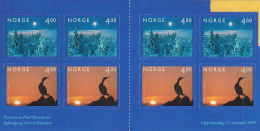 Norway 1999 Scott #1243b Booklet 2 Panes Of 4 Millenium Photo Winners - Booklets