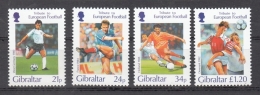 Gibraltar  1992  Tribute To European Football  4v  MNH   #   95630 - Neufs