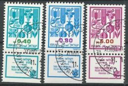 ISRAEL 1983 Mi-Nr. 917/19 O Used - Aus Abo - Usati (con Tab)