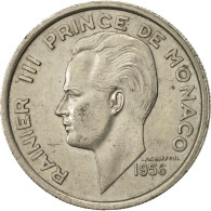 Monnaie, Monaco, Rainier III, 100 Francs, Cent, 1956, TTB+, Copper-nickel - 1949-1956 Alte Francs