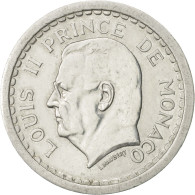 Monnaie, Monaco, 2 Francs, Undated (1943), TTB+, Aluminium, Gadoury:MC 133 - 1922-1949 Louis II