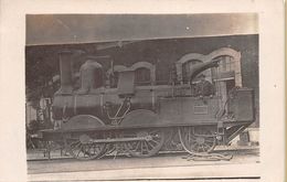 ¤¤  -  Carte-Photo Non Située   -  Chemin De Fer  -  Locomotive  Du P.L.M  - Cheminot   -  ¤¤ - Materiale