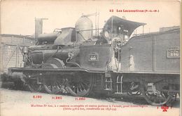 ¤¤  - Les Locomotives Françaises ( P.L.M. )  -  Machine N° 600  Du P.L.M. à 2 Essieux Couplés - Equipo
