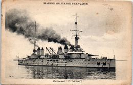 BATEAUX - GUERRE -- Marine Militaire Francaise - Cuirassé DIDEROT - Guerra