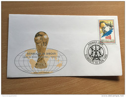 Djibouti Dschibuti 1998 FDC FIFA Football World Cup WM Fußball Soccer France Mi. 664 - 1998 – Frankreich