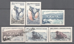 TAAF French Southern And Antarctic Territories 1956 Yvert 2-7, Fauna - MNH - Neufs