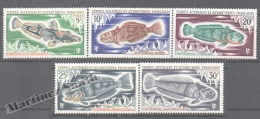 TAAF French Southern And Antarctic Territories 1971 Yvert 34-38, Different Pisces - MNH - Ungebraucht