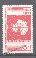 TAAF French Southern And Antarctic Territories 1971 Yvert 39, 10th Anniv. Of The Antarctic Treaty  - MNH - Ungebraucht