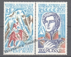 TAAF French Southern And Antarctic Territories 1976 Yvert 61-62, 1st  Ascent Of The Mount Ross - MNH - Neufs