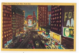 STATI UNITI - U.S.A. - NEW YORK - TIMES SQUARE NOTTURNO - ANNI '50 - NUOVA NV - Time Square