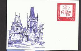 Deutschland DDR  P 99 Praga 1988 - Postcards - Mint