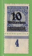 MiNr.335A UR OPD L Stuttgart Geprüft Deutsches Reich - Other & Unclassified