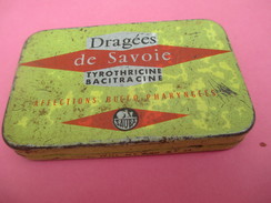 Boite Métallique Ancienne/Médicament/ Pastilles Pour La Gorge/Dragées De Savoie/SAUBA/Montreuil/ Vers 1960-1970  BFPP133 - Dosen