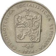 Monnaie, Tchécoslovaquie, 2 Koruny, 1974, TTB, Copper-nickel, KM:75 - Czechoslovakia