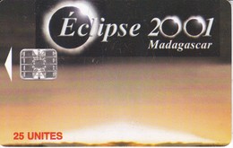 TARJETA DE MADAGASCAR DE EL ECLIPSE DEL AÑO 2001 - Madagascar