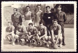 Fotografia EQUIPA ANDEBOL / FUTEBOL 7 (?) Com MILITARES Regimento De Cavalaria Campeonato Militar (PORTO) 1960s PORTUGAL - Balonmano