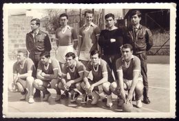 Fotografia EQUIPA ANDEBOL / FUTEBOL 7 (?) Com MILITARES Regimento De Cavalaria Campeonato Militar (PORTO) 1960s PORTUGAL - Handball