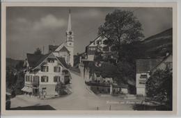Rebstein - Dorfplatz Mit Kirche Und Burg - Photo: H. Dinkelacker No. 41 - Stein