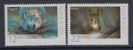 Norway 2007 Scott #1498-#1499 Set Of 2 Wildlife: Hedgehog, Red Squirrel - Neufs