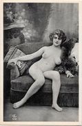 CPA Ancienne Femme Nue Pin Up Nu Féminin éros Académique Artistique érotisme Dos Non Carte Postale - Pin-Ups