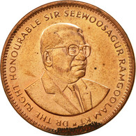 Monnaie, Mauritius, 5 Cents, 1990, TTB+, Copper Plated Steel, KM:52 - Mauricio