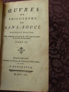 * OEUVRES Du PHILOSOPHE De SANS - SOUCI * T IV / Par  Frédéric II ,Roi De Prusse . - 1701-1800