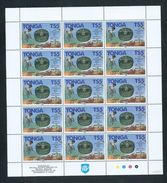 Tonga 1995 FAO Farm & Agriculture Products $5 Single MNH Full Sheet Of 15 With Imprints & Margins Specimen Overprint - Tonga (1970-...)