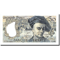 Billet, France, 50 Francs, 50 F 1976-1992 ''Quentin De La Tour'', 1984, 1984 - 50 F 1976-1992 ''Quentin De La Tour''