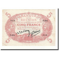 Billet, Réunion, 5 Francs, 1930, KM:14, TTB+ - Riunione