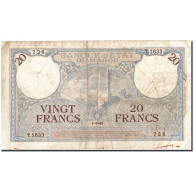 Billet, Maroc, 20 Francs, 1928-1929, 1945-03-01, KM:18b, TTB - Morocco