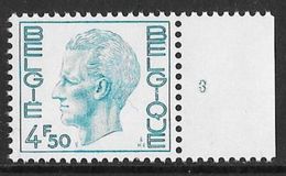 COB 1743 ** - Numéro De Planche 3 - 1971-1980