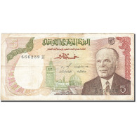 Billet, Tunisie, 5 Dinars, 1980, 1980-10-15, KM:75, TB - Tunisia