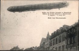 ! Cpa, Ansichtskartem, 4.8.1908 Zeppelin In Straßburg, Strasbourg, Luftschiff, DIRIGEABLE - Strasbourg