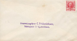 Denmark 10 Øre Fr. VIII. Uncancelled Cover Brief To  Overretssagfører C. FRIDERICHSEN - Briefe U. Dokumente