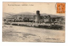 Delcampe - 43 Langeac Le Quai Cachet Langeac 1921 Edit Lucien Pascon - Langeac