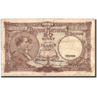 Billet, Belgique, 20 Francs, 1947, 1947-06-07, KM:111, TB - 20 Francos